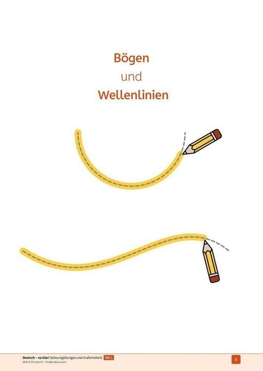 Produktbild: Deutsch - na klar! Schwung&uuml;bungen und Grafomotorik Teil 1