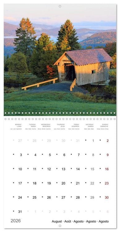 Produktbild: New England - from Rhode Island to Maine (Wall Calendar 2026 12 &times; 12 Inch) CALVENDO 12 Month Wall Calendar