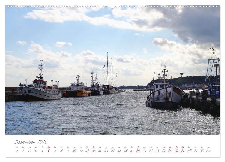 Produktbild: Mein Sassnitz - Hafenstadt und Erholungsort an der Kreidek&uuml;ste von R&uuml;gen (hochwertiger Premium Wandkalender 2026 DIN A2 quer), Kunstdruck in Hochglanz