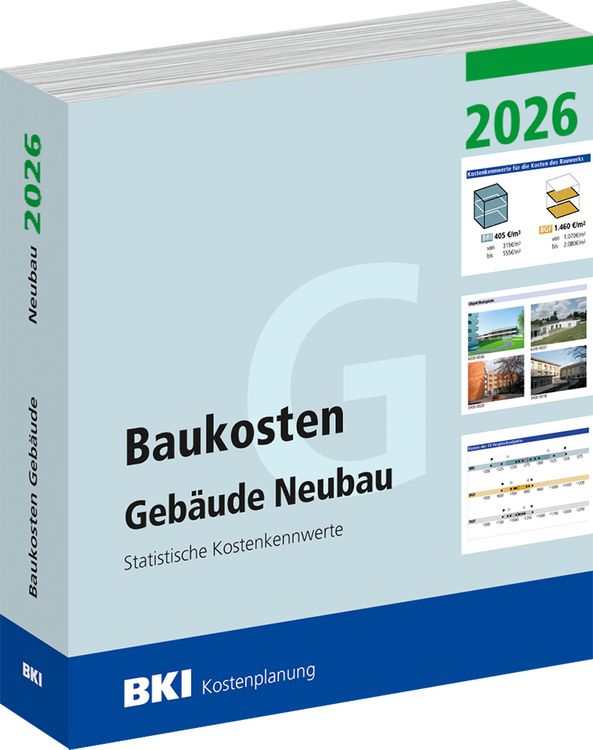 Produktbild: BKI Baukosten Geb&auml;ude Neubau 2026 - Teil 1 Geb&auml;ude