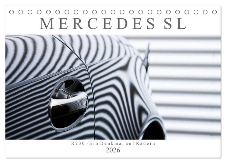 Produktbild: Mercedes SL R230 - Ein Denkmal auf R&auml;dern (Tischkalender 2026 DIN A5 quer), CALVENDO Monatskalender