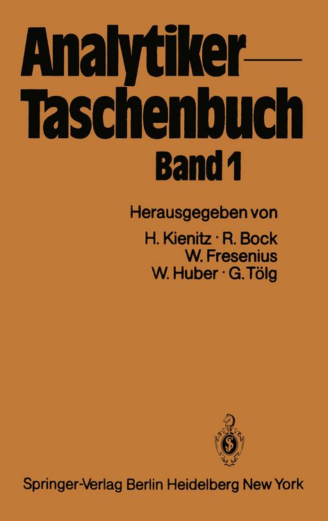 Produktbild: Analytiker-Taschenbuch