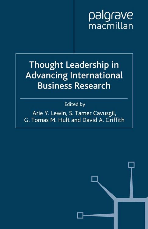 Produktbild: Thought Leadership in Advancing International Business Research