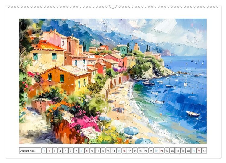 Produktbild: Mediterrane Landschaften (Wandkalender 2026 DIN A2 quer), CALVENDO Monatskalender