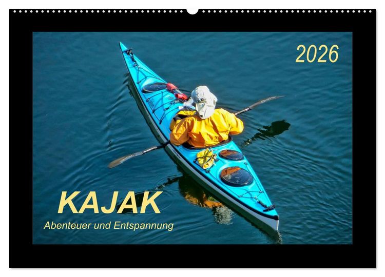 Produktbild: Kajak - Abenteuer und Entspannung (Wandkalender 2026 DIN A2 quer), CALVENDO Monatskalender