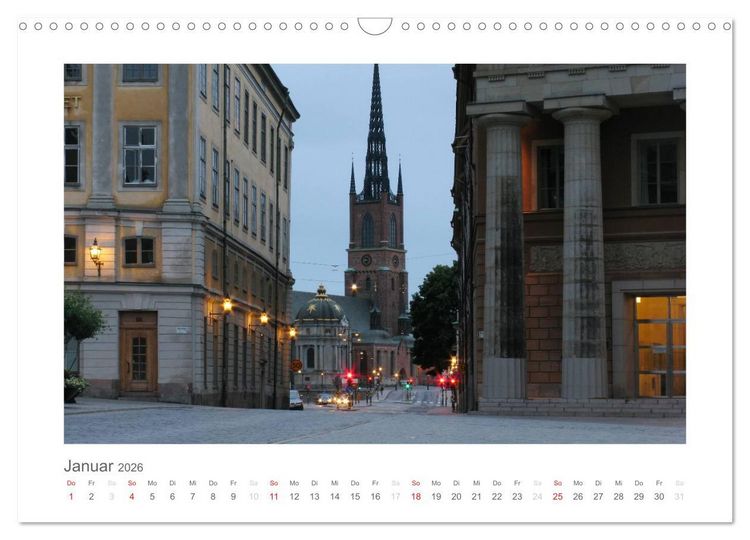 Produktbild: Stockholm - Licht des Nordens (Wandkalender 2026 DIN A3 quer), CALVENDO Monatskalender