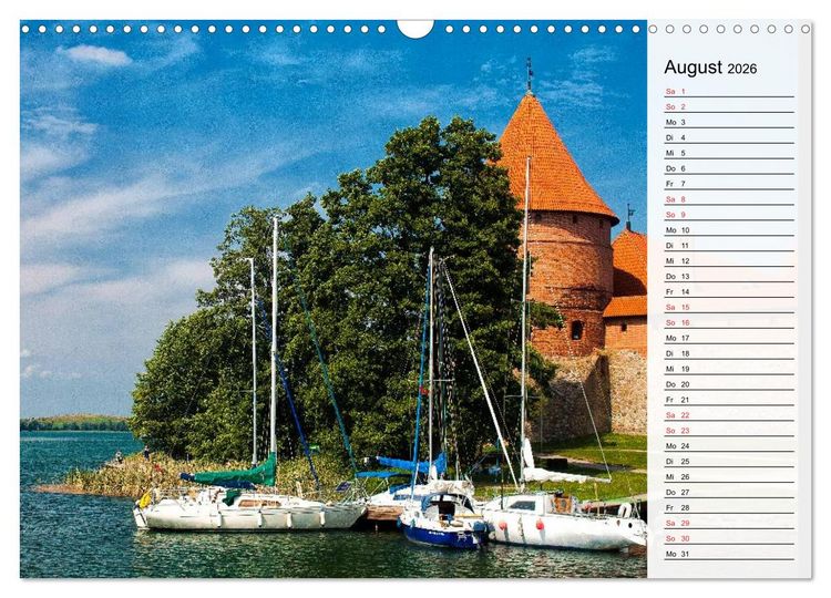 Produktbild: Litauen - Streifz&uuml;ge durch die junge Ostseerepublik (Wandkalender 2026 DIN A3 quer), CALVENDO Monatskalender