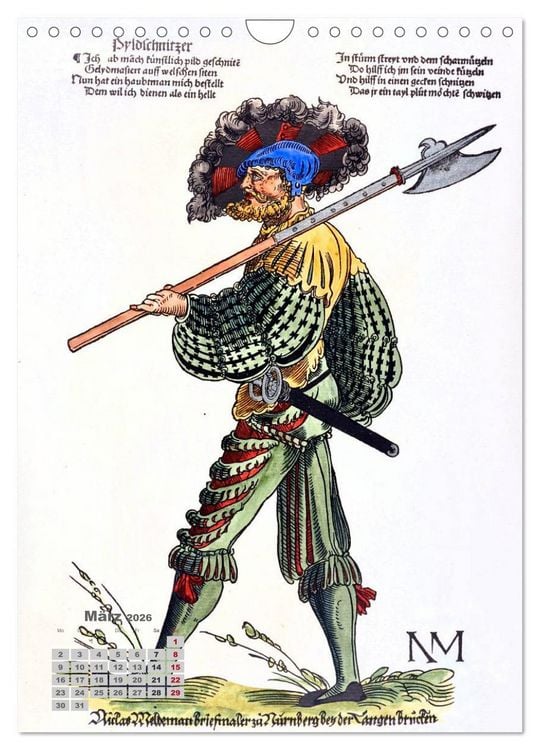 Produktbild: Landsknechte und Soldaten: Historische Uniformen (Wandkalender 2026 DIN A4 hoch), CALVENDO Monatskalender