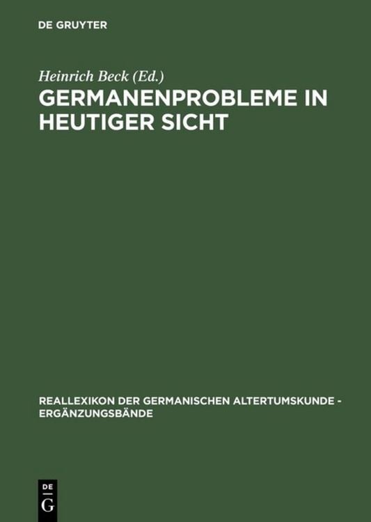 Produktbild: Germanenprobleme in heutiger Sicht