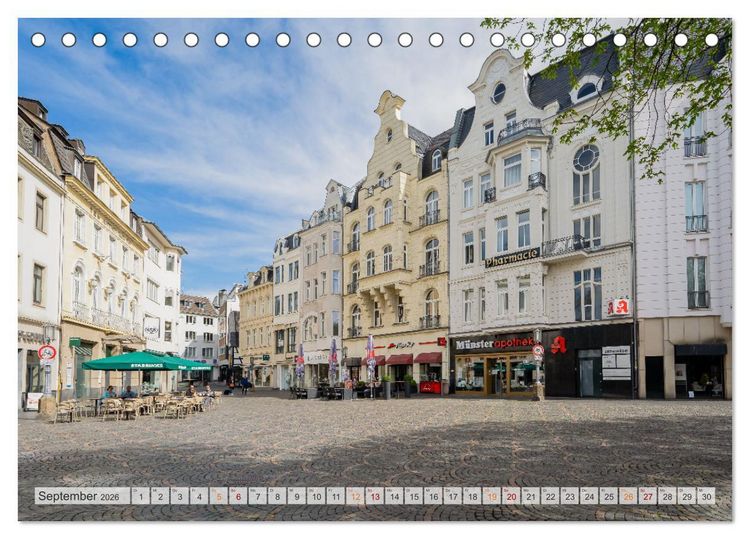 Produktbild: Bonn Impressionen (Tischkalender 2026 DIN A5 quer), CALVENDO Monatskalender