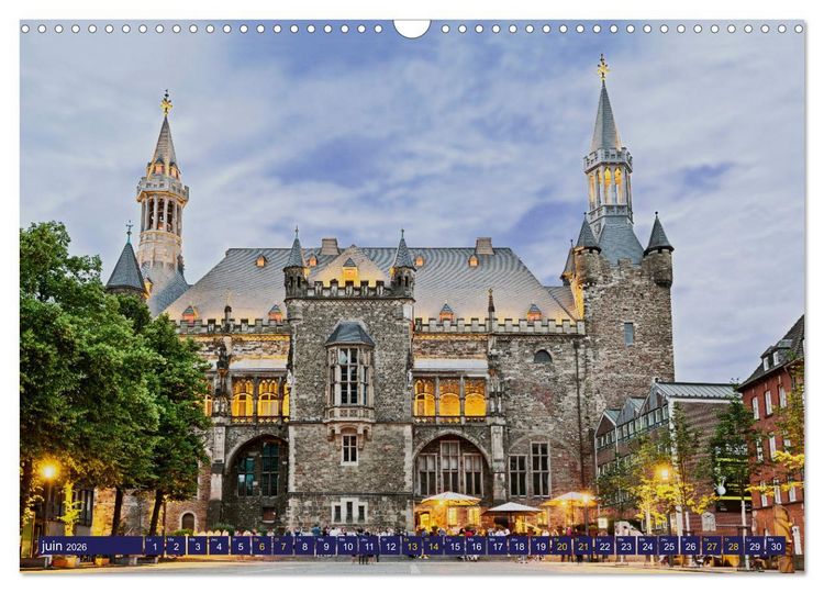 Produktbild: AIX-LA-CHAPELLE Ville imp&eacute;riale (Calendrier mural 2026 DIN A3 vertical), CALVENDO calendrier mensuel