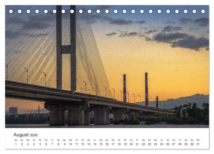 Produktbild: Ukraine - Ein wundervolles Land. (Tischkalender 2026 DIN A5 quer), CALVENDO Monatskalender