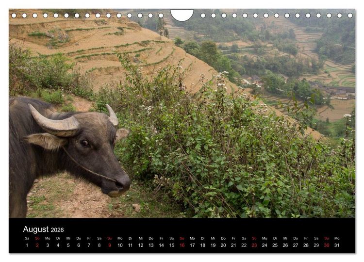Produktbild: Yunnan - Reiseimpressionen (Wandkalender 2026 DIN A4 quer), CALVENDO Monatskalender
