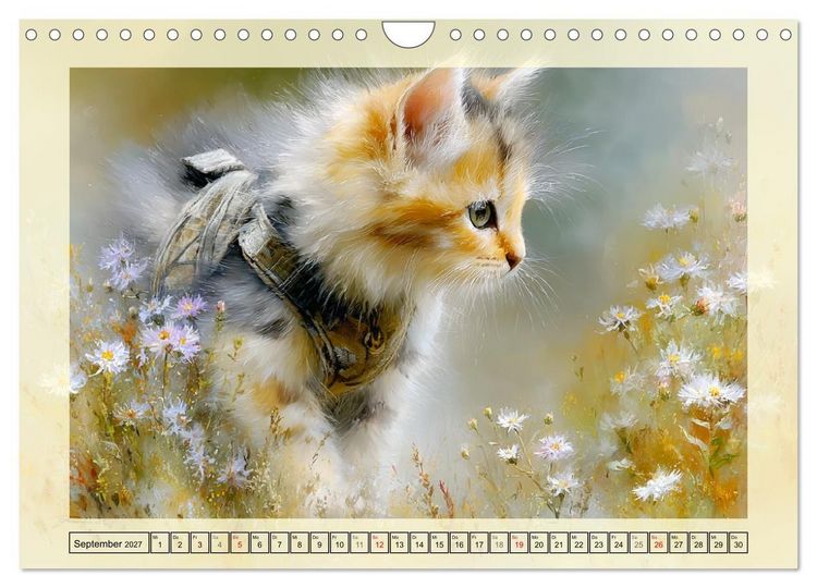Produktbild: Katzenbabys. Flauschige Gl&uuml;cksmomente (Wandkalender 2027 DIN A4 quer), CALVENDO Monatskalender