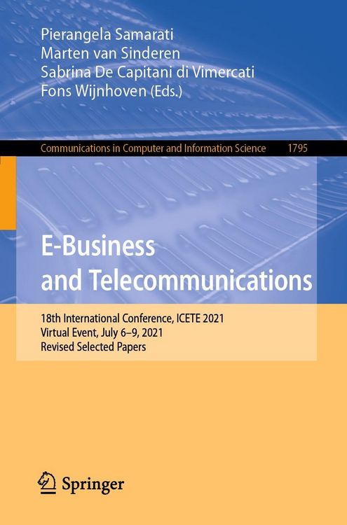 Produktbild: E-Business and Telecommunications