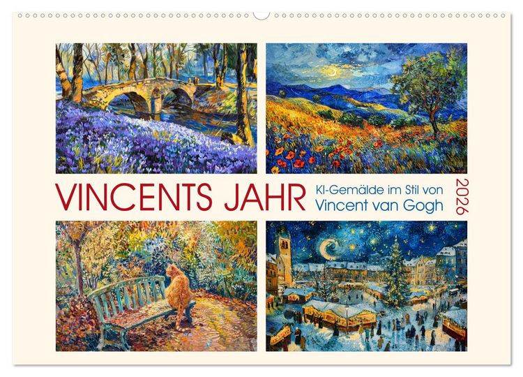 Produktbild: Vincents Jahr (Wandkalender 2026 DIN A2 quer), CALVENDO Monatskalender