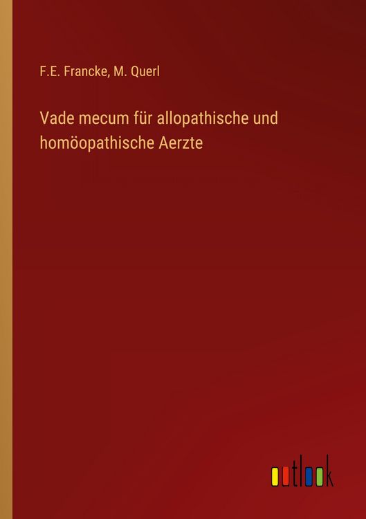 Produktbild: Vade mecum f&uuml;r allopathische und hom&ouml;opathische Aerzte