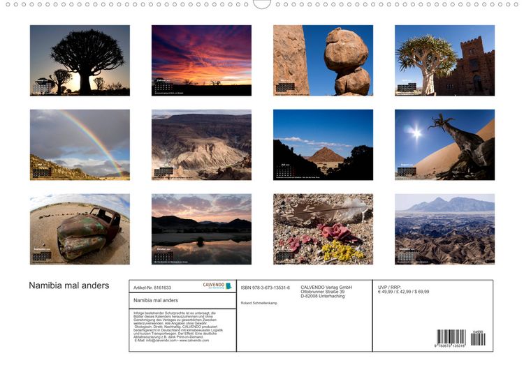 Produktbild: Namibia mal anders (Wandkalender 2022 DIN A2 quer)
