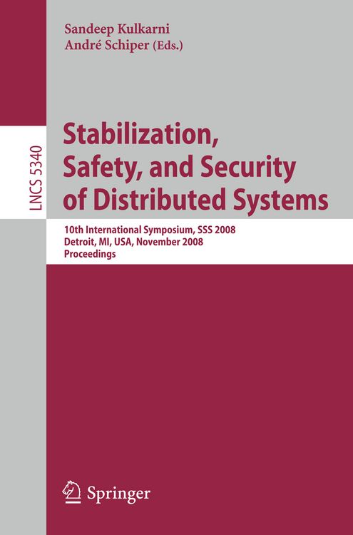 Produktbild: Stabilization, Safety, and Security of Distributed Systems