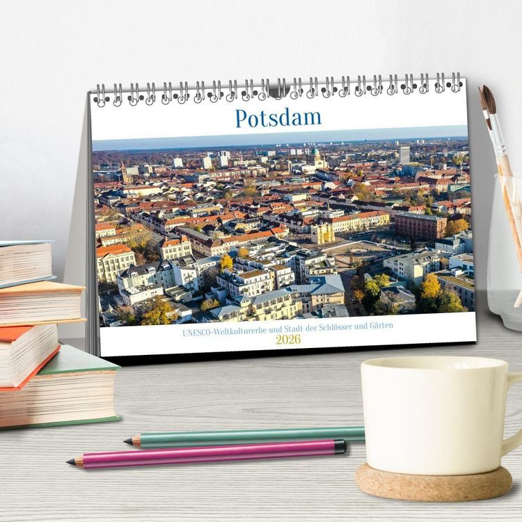 Produktbild: Potsdam - UNESCO Weltkulturerbe und Stadt der Schl&ouml;sser und G&auml;rten (Tischkalender 2026 DIN A5 quer), CALVENDO Monatskalender