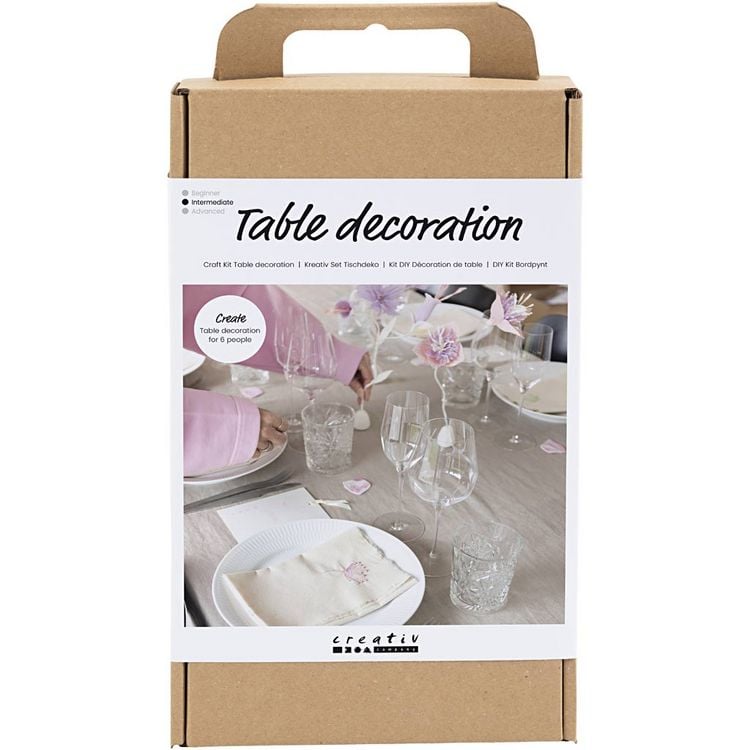 Produktbild: Creativ Company DIY Sets Basisversion Kreativ Set Tischdeko , Pastellfarben, Kreativ Box