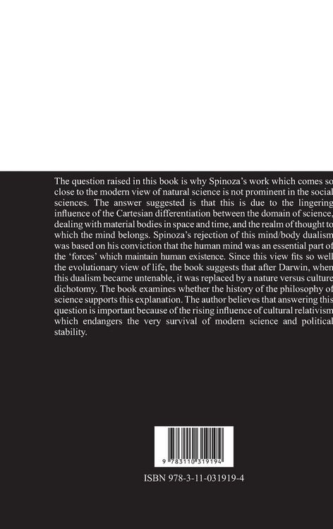 Produktbild: The Importance of Spinoza for the Modern Philosophy of Science