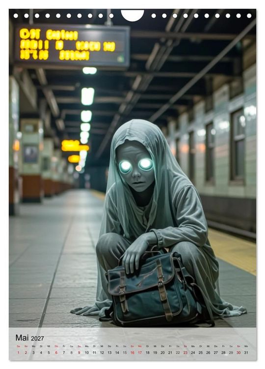 Produktbild: Kreaturen der Dunkelheit - Urbane Horror Mythen (Wandkalender 2027 DIN A4 hoch), CALVENDO Monatskalender
