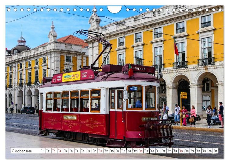 Produktbild: Bezauberndes Lissabon (Wandkalender 2026 DIN A4 quer), CALVENDO Monatskalender