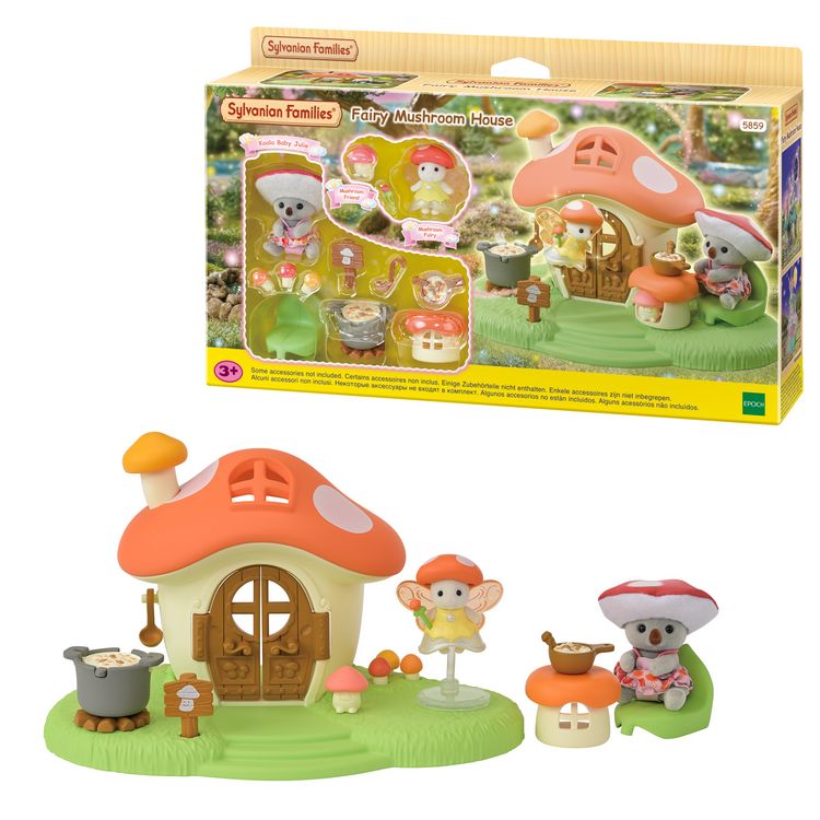 Produktbild: Sylvanian Families 5859 - Feen Pilzhaus mit Figuren