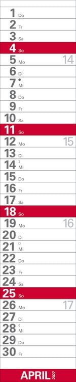 Produktbild: XXL Planer Gro&szlig;druck rot 2027