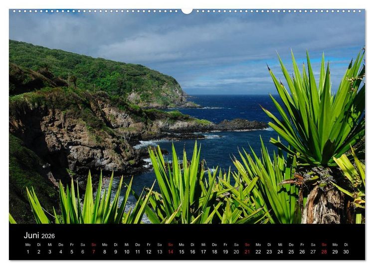 Produktbild: Hawaii - Oahu - Maui (hochwertiger Premium Wandkalender 2026 DIN A2 quer), Kunstdruck in Hochglanz