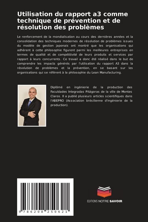 Produktbild: Utilisation du rapport a3 comme technique de pr&eacute;vention et de r&eacute;solution des probl&egrave;mes