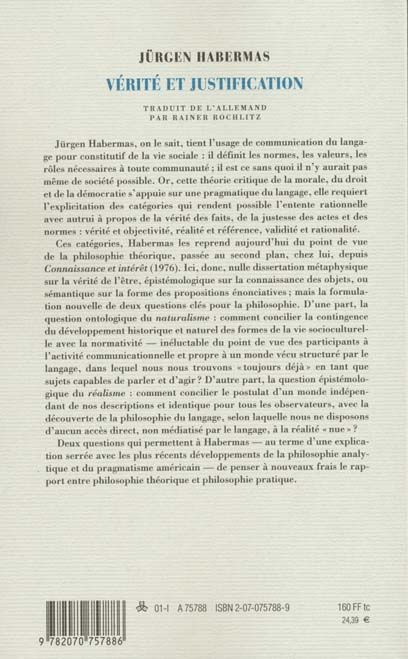 Produktbild: V&eacute;rit&eacute; et justification
