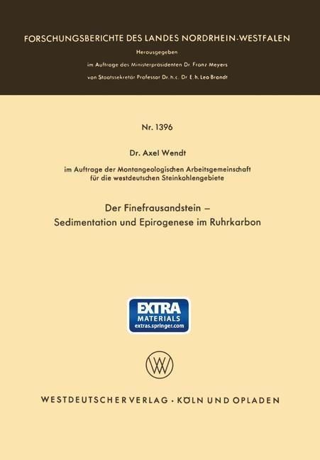 Produktbild: Der Finefrausandstein - Sedimentation und Epirogenese im Ruhrkarbon