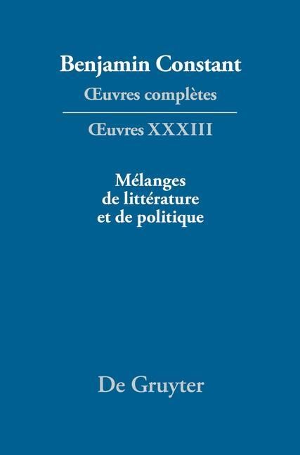 Produktbild: M&eacute;langes de litt&eacute;rature et de politique