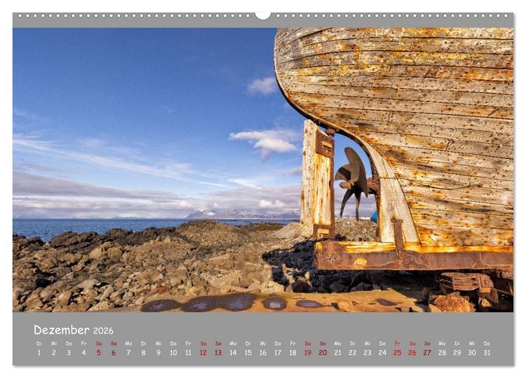 Produktbild: Wracks der Vergangenheit &ndash; Gestrandete Zeugen der Zeit (Wandkalender 2026 DIN A2 quer), CALVENDO Monatskalender