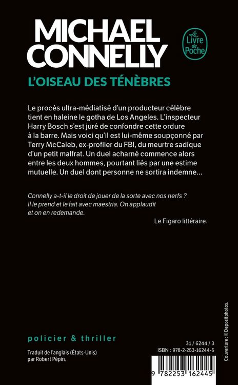 Produktbild: Connelly, M: L'Oiseau Des T&eacute;n&egrave;bres