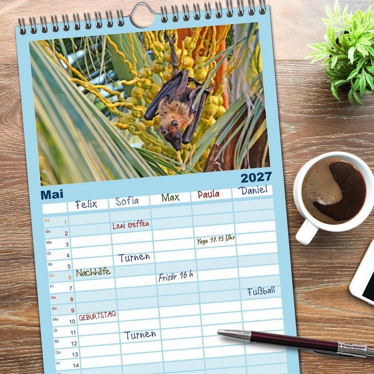 Produktbild: Familienplaner 2027 - Malediven - die Sehnsucht nach dem Paradies mit 5 Spalten (Wandkalender, 21 x 45 cm) CALVENDO