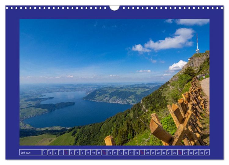 Produktbild: Gr&uuml;ezi in den Schweizer Bergen (Wandkalender 2026 DIN A3 quer), CALVENDO Monatskalender
