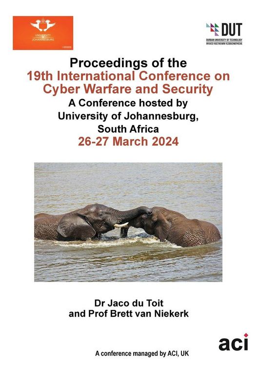 Produktbild: Proceedings of the 19th International Conference on Cyber Warfare and Security