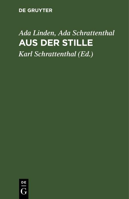 Produktbild: Aus der Stille