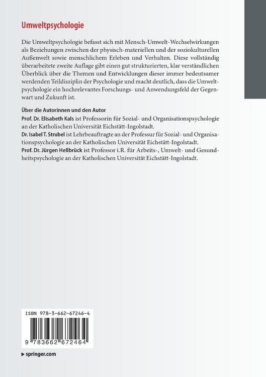 Produktbild: Umweltpsychologie