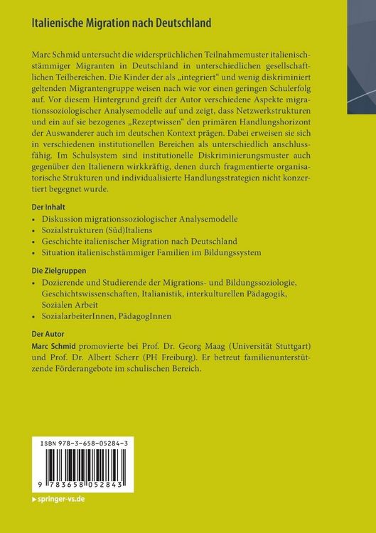 Produktbild: Italienische Migration nach Deutschland