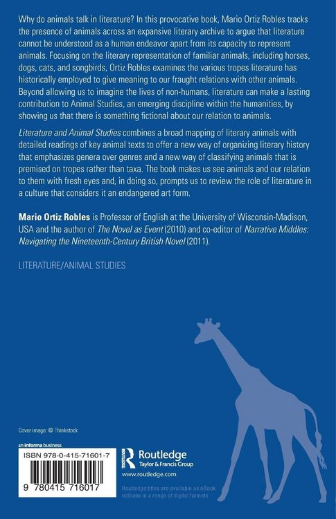 Produktbild: Literature and Animal Studies