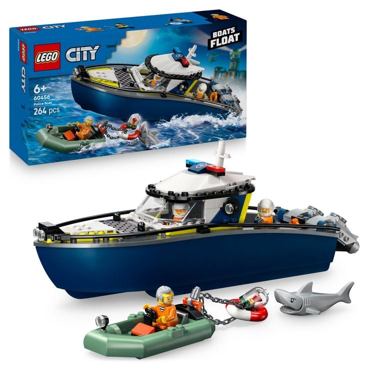 Produktbild: 60456 LEGO® CITY Verfolgungsjagd im Polizeiboot