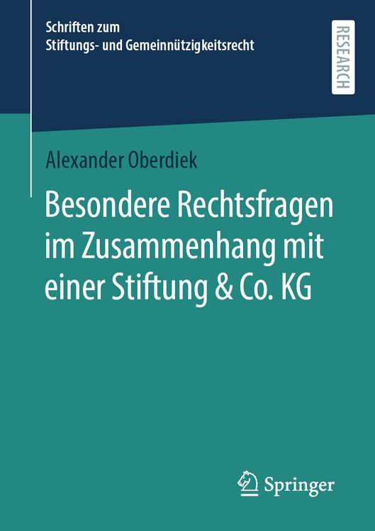 Produktbild: Besondere Rechtsfragen im Zusammenhang mit einer Stiftung & Co. KG