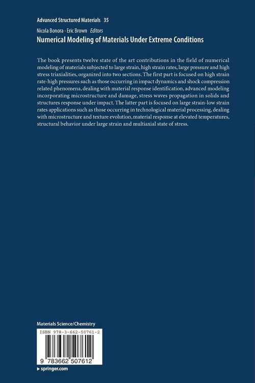 Produktbild: Numerical Modeling of Materials Under Extreme Conditions