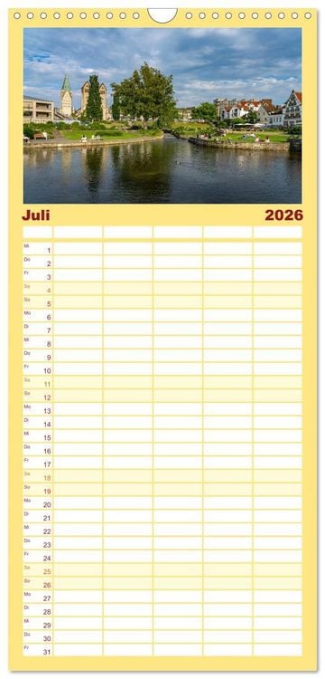 Produktbild: Familienplaner 2026 - Ostwestfalen - Paderborn mit 5 Spalten (Wandkalender, 21 x 45 cm) CALVENDO