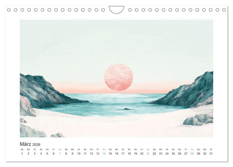 Produktbild: Die Wogen des Lichts (Wandkalender 2026 DIN A4 quer), CALVENDO Monatskalender