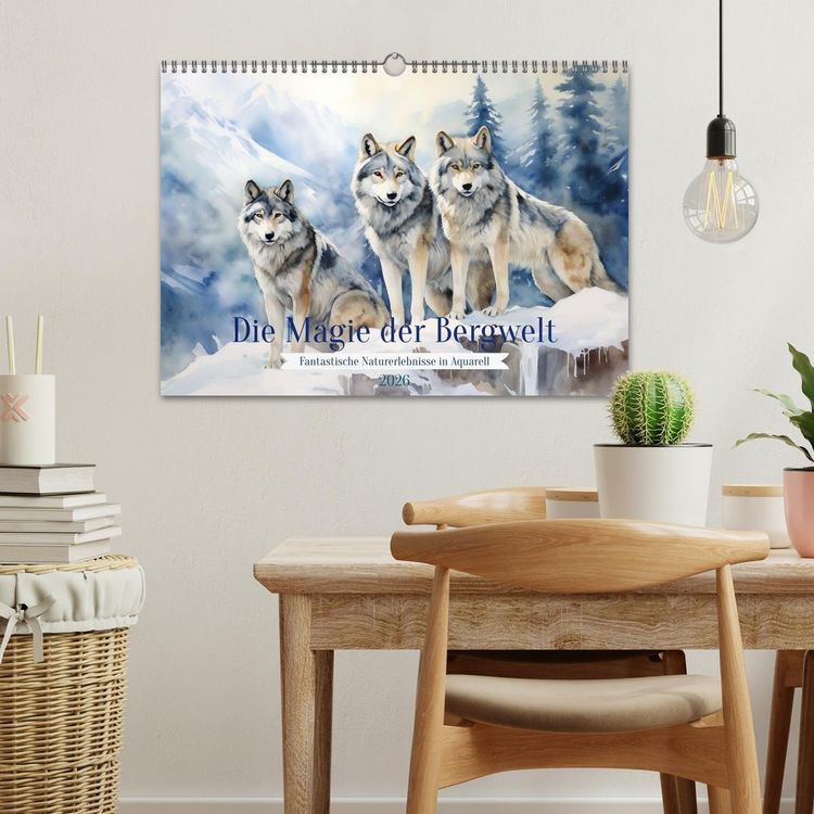 Produktbild: Die Magie der Bergwelt (Wandkalender 2026 DIN A3 quer), CALVENDO Monatskalender
